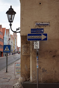 德国多瑙沃斯2015年9月1日老城拉特豪斯加斯角图片
