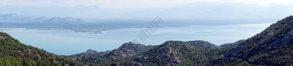 山区Skadarsko湖附近山区地图片