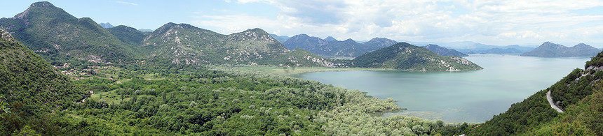 黑山Skadarsko湖附近山区地图片