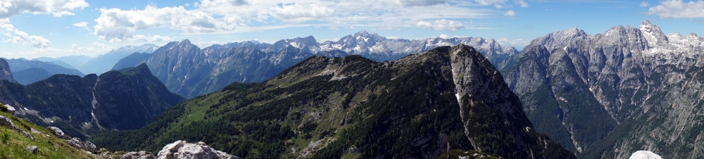 斯洛文尼亚阿尔卑斯山全景图片