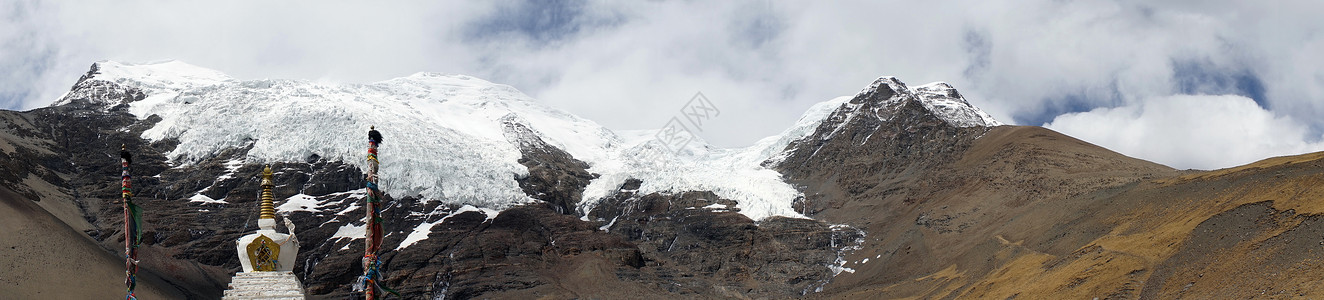 卡罗拉冰川背景图片