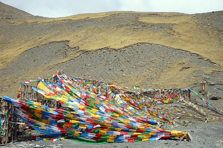 山旗西藏帆旗高清图片