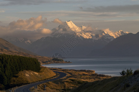 新西兰公园南阿尔卑斯山新西兰图片