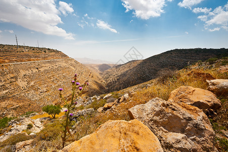 西岸传媒谷以色列西岸的哈什山地背景