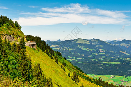德国巴伐利亚阿尔卑斯山村图片