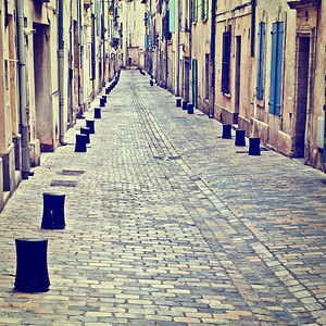 法国城市窄巷,Instagram效应图片