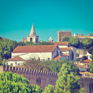 查看葡萄牙Obidos市历史中心Instagram效应图片