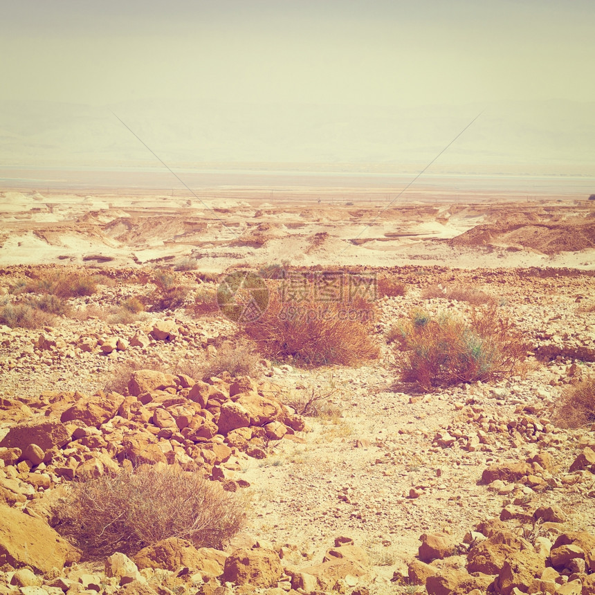 约旦河西岸的犹太沙漠Instagram效应图片