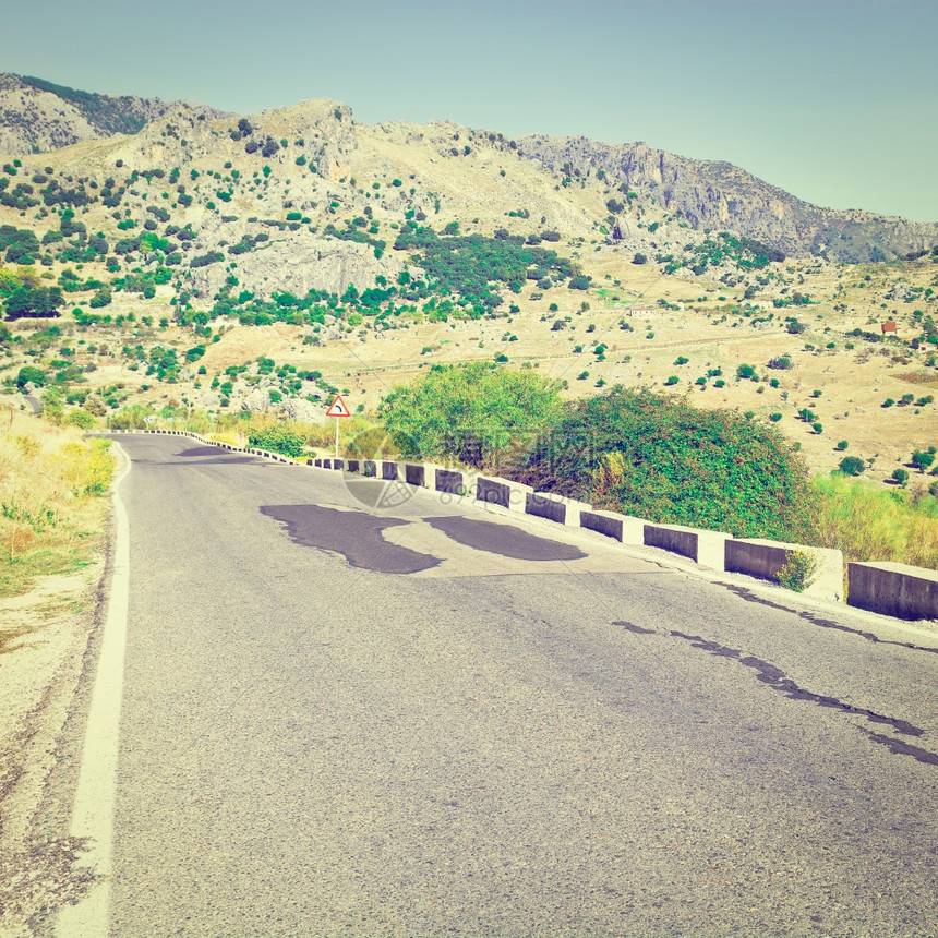 西班牙山丘风向偏斜路西班牙Instagram效应图片