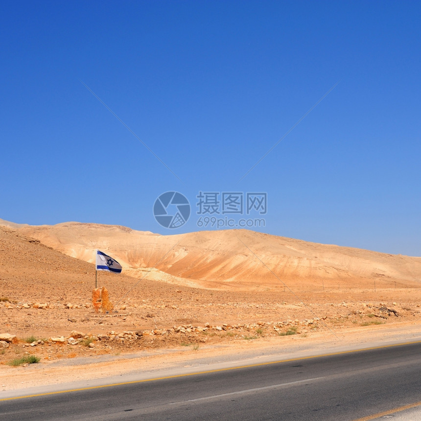 位于约旦河谷的以色列近空高速公路图片
