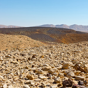 以色列内盖夫沙漠大划刀石图片