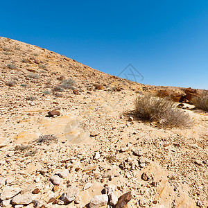 以色列内盖夫沙漠大克拉泽石块图片