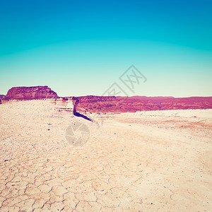 以色列内盖夫沙漠的桑迪山丘Instagram效应图片