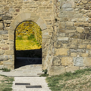瓦伦蒂诺城堡战争拱门高清图片
