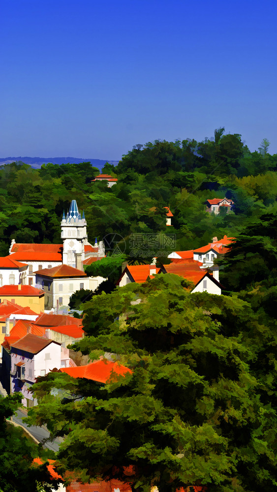 浏览葡萄牙辛特拉市历史中心图片