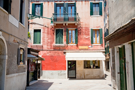 威尼斯的旧小广场图片