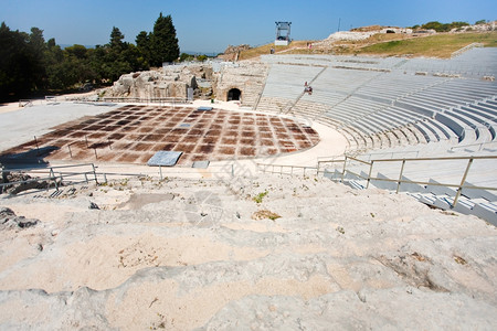 意大利西里锡拉丘兹州古希腊剧院图片