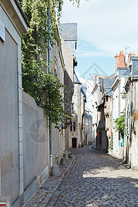 法国安格斯的圣阿希南中世纪小街图片