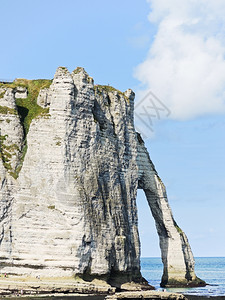 埃雷特拉特海岸英吉利海峡海滩带拱门的海角景观法国阿尔巴特图片