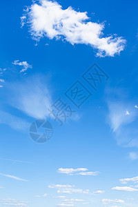 自然背景浅蓝色夏日天空带白云图片