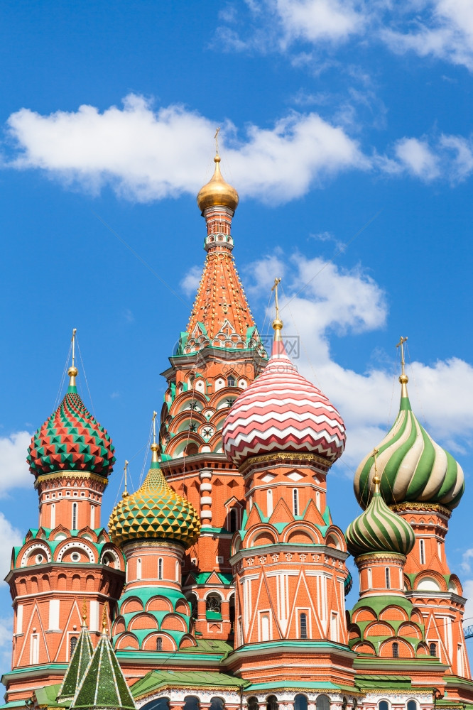 莫斯科红广场的波克罗夫斯基大教堂图片
