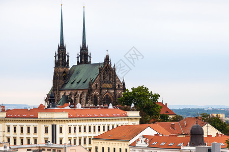 与捷克圣彼得和保罗大教堂一起前往布尔诺市地貌捷克图片