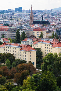 从奥地利Prater公园一侧前往维也纳市维也纳市图片