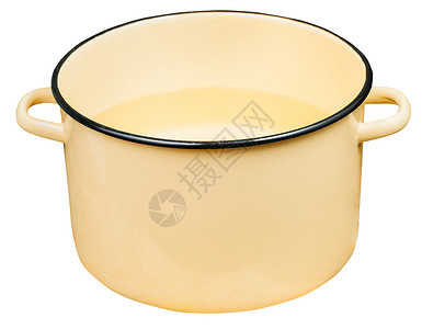 古典黄色大食盐罐头白底水隔绝图片