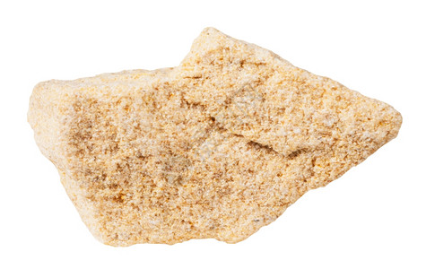 标本天然岩白色背景分离的沙石阿雷矿物标本图片