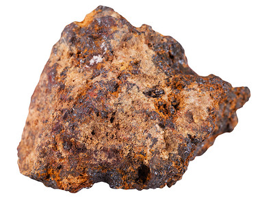 赤铁矿试样天然岩Hematite铁矿石采样巨的大型白底绝缘的赫马提石Heematite铁矿石块背景