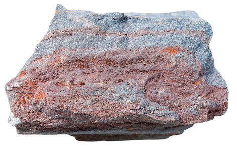 收集自然岩石的大型射程击白底绝缘的浮石矿JaspilliteJaspertaconite图片