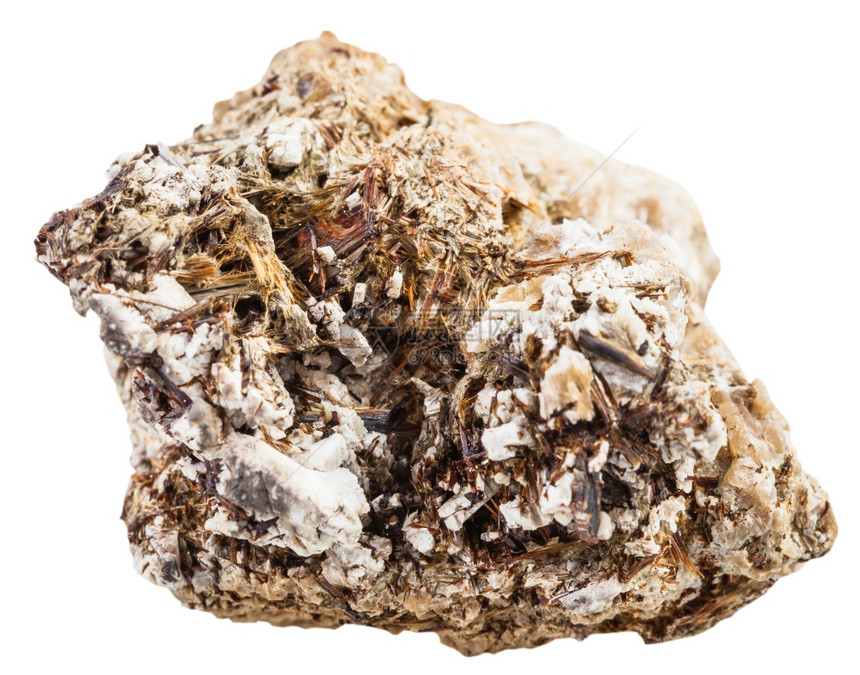 天然矿物石白底孤立的原无营养基岩宝石图片
