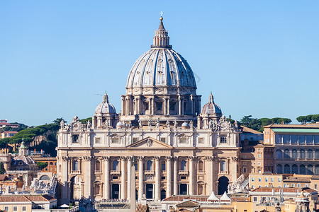 前往意大利梵蒂冈城圣彼得的教皇巴西利卡图片