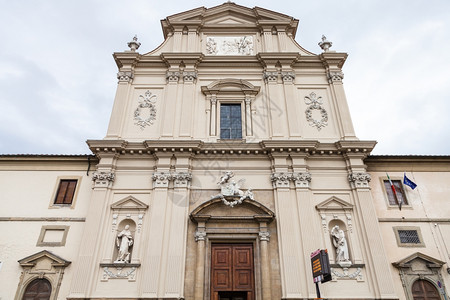 前往意大利的旅行佛罗伦萨市修道院圣马科教堂可的外墙图片