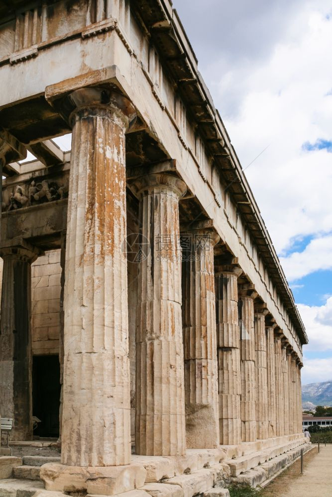 前往希腊旅行雅典阿戈拉赫法埃斯托寺雅典市阿戈拉伊奥斯科洛诺山顶图片