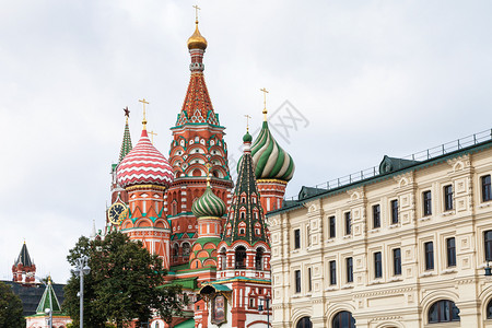 莫斯科红广场克里姆林宫圣巴西尔大教堂波克罗夫斯基大教堂图片