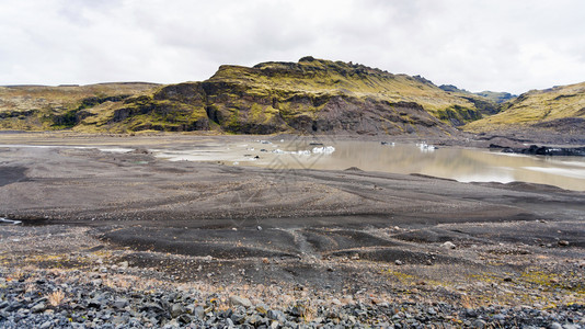 南川金佛山风景前往冰岛从Solheimajajokol冰川Mirdalsjokull冰盖南川舌头到岛南大西洋KatlaGeopark的冰雪融化背景