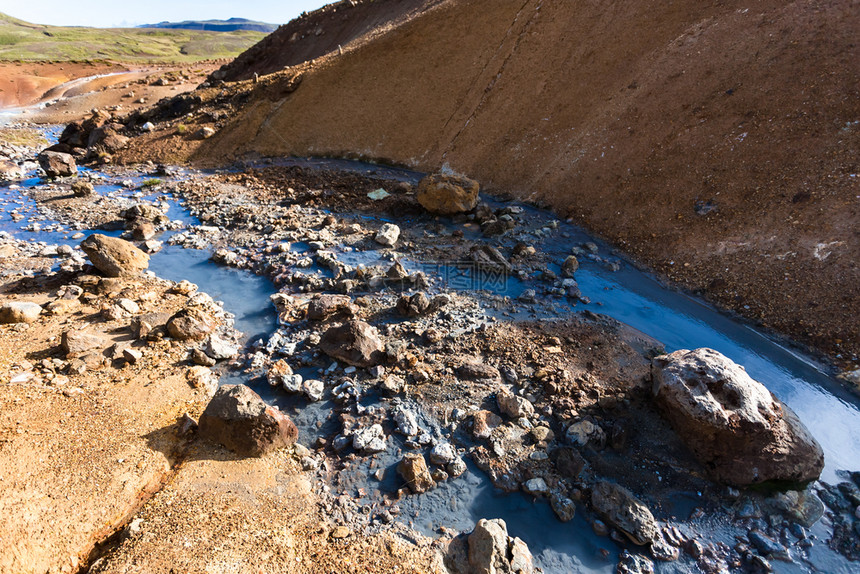 前往冰岛南半雷克雅内斯卡吉雷克雅内斯半岛塞普滕贝尔地热溪位于Krysuvik地区雷克雅内斯卡吉雷克雅内斯半岛图片