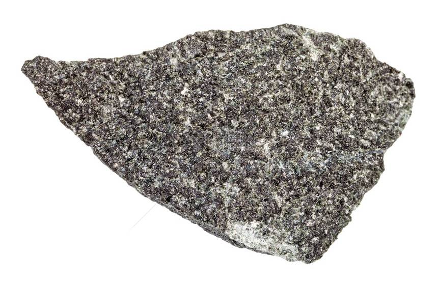 天然矿物岩石标本的大型俄罗斯卡雷利亚Raikonkoski区白色背景上孤立的原硬石底基图片