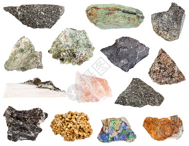 硬硅钙石收集结晶的高清图片
