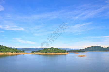 泰国PhetchaburiKaengkrachan大坝水库视图图片