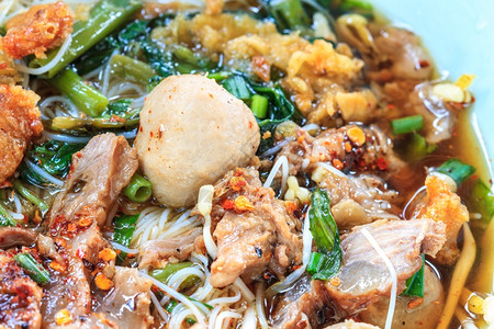 泰国面条小线食品午餐图片