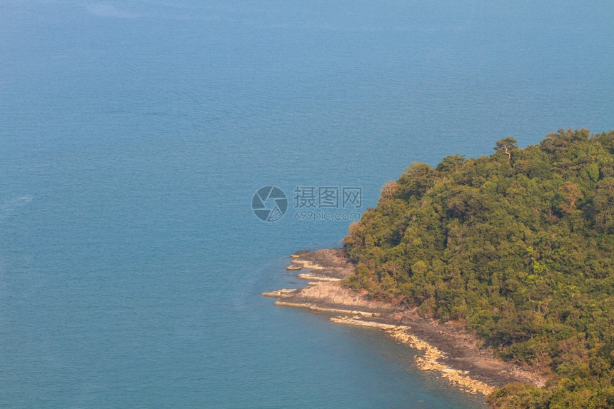 泰国夏季美丽的热带海滩岛和洋图片