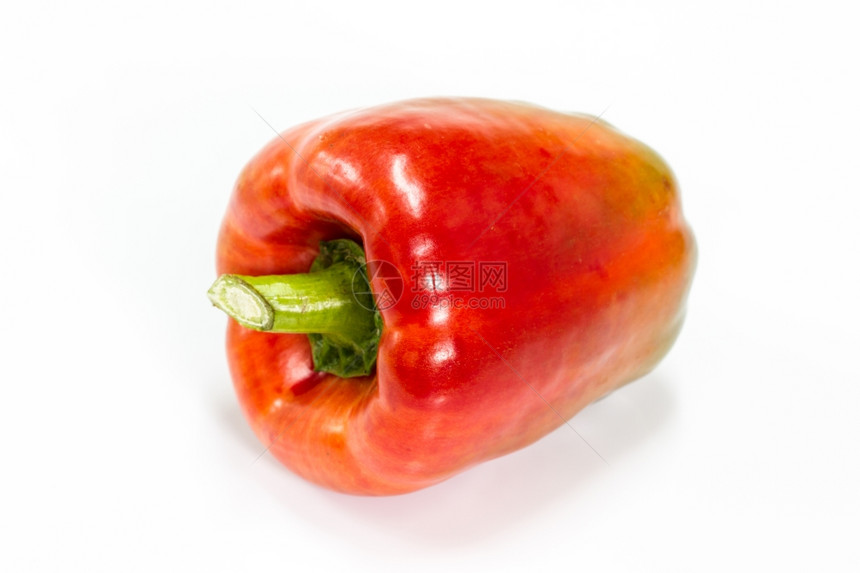 白底彩色胡椒新鲜蔬菜甜辣椒或贝尔胡图片