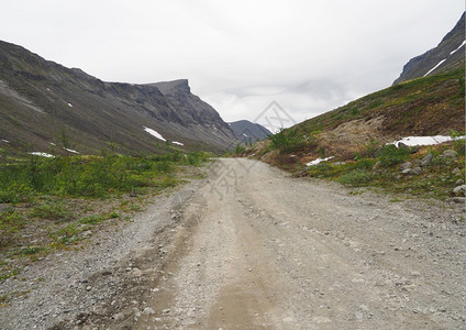 山中的荒芜道路图片