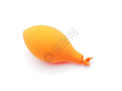 白色背景的橙气球背景图片