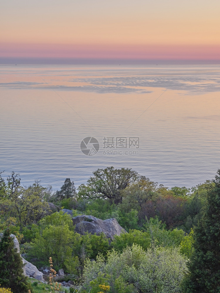 海上日落图片