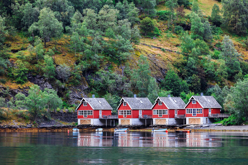 反映挪威一个帝国的栋小房屋图片
