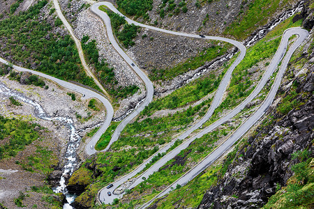 挪威Trollstigen山路图片