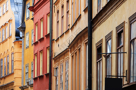 斯德哥尔摩旧城的漂亮房子图片